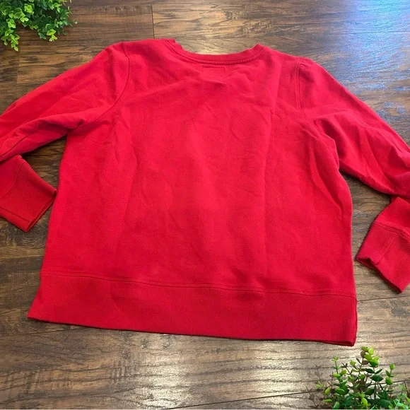 St Louis CARDINALS🍃47 Brand Cardinals Baseball Sequin Crewneck Sweatshirt Red XL - Picture 5 of 7
